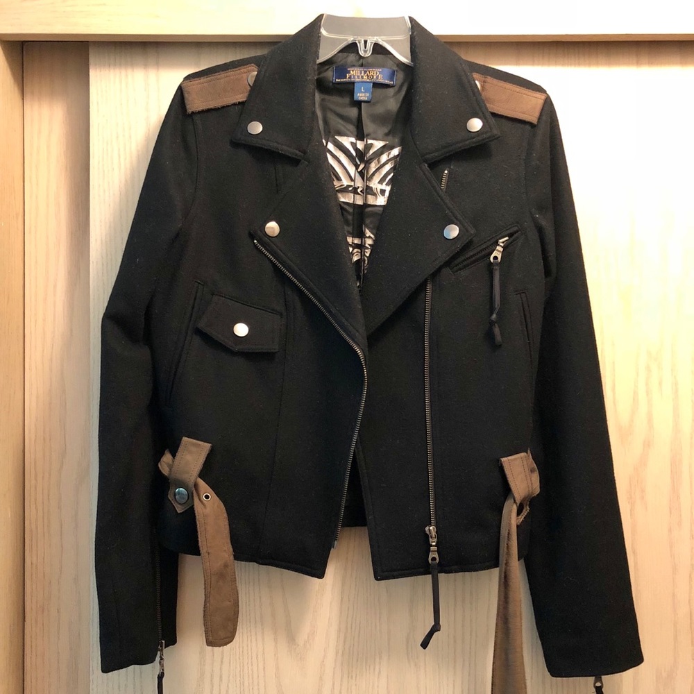 Millard Fillmore Wool Moto Jacket